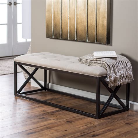 Belham Living Grayson Tufted Entryway Bench | Storage bench bedroom, Entryway bench cushion ...