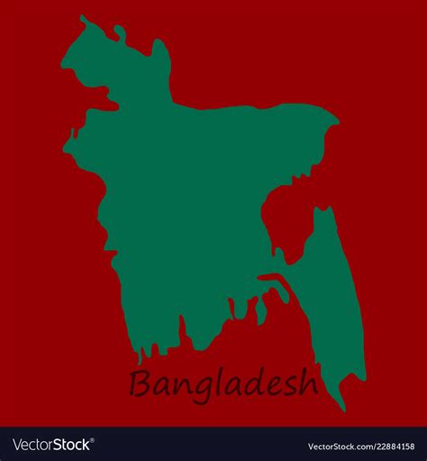 Flag and map of bangladesh Royalty Free Vector Image