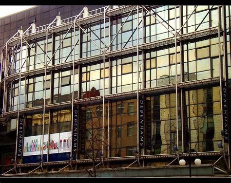 Castle Court | Belfast Buildings reflected in the mirrored w… | Flickr