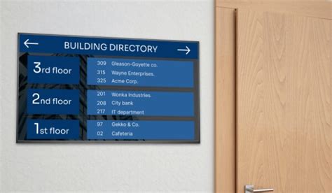 Your A to Z Guide to Digital Building Directories