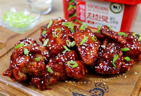 Korean-style Fried Chicken Wings - Yummy Kitchen