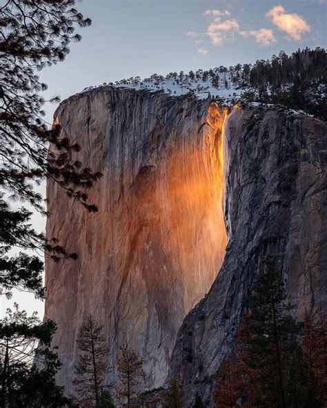 Yosemite Firefall Ignites Horsetail Fall with a Brilliant Illusion