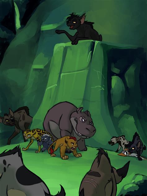 a pack of hyenas vs the lion guard by YokuImmobylen on DeviantArt