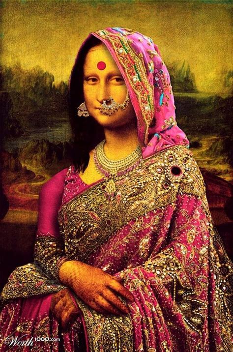 indian mona lisa in 2019 | Mona lisa, Kunst und Surreale kunst