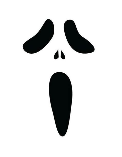 Ghostface Scream Stencil