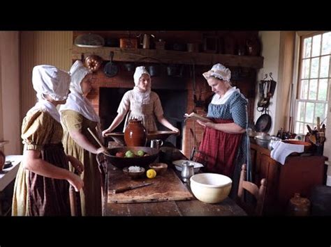 Family Cooking in 1820 - YouTube