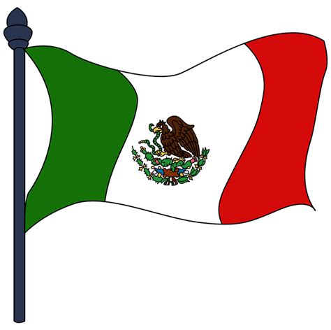 How to Draw the Mexican Flag - Really Easy Drawing Tutorial