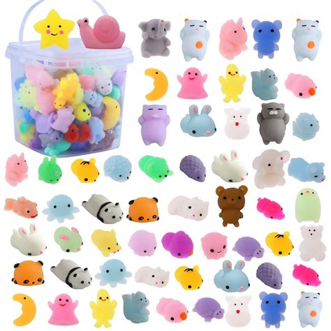 Glitter Animal Mochi Squishy Adorable Cute Kawaii Individually Wra ...