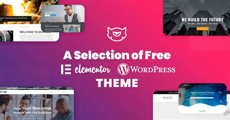 A selection of free Elementor WordPress Theme