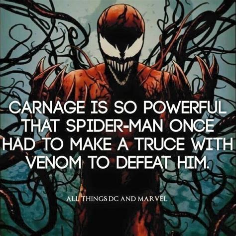 Carnage is so powerful that Spider-man once had to make a truce with ...