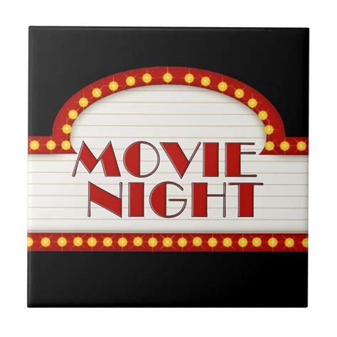 Fun Movie Night word art Theater room tile | Zazzle.com in 2021 | Word art, Movie night, Good movies