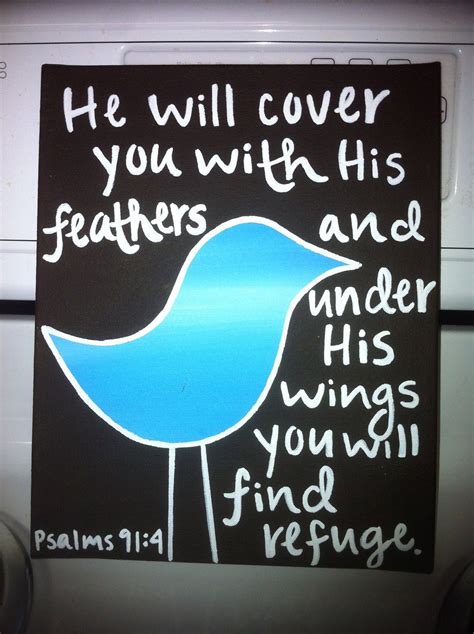 BIble Verse Bird Canvas