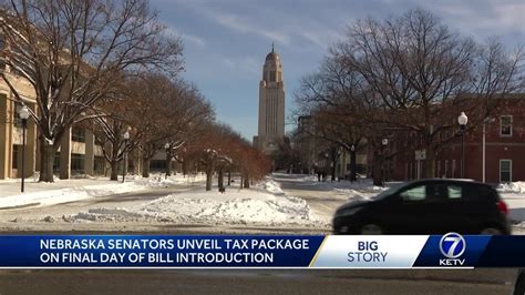 Nebraska senators unveil tax package on final day of bill introduction - YouTube