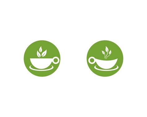 Green tea logo set 1218492 Vector Art at Vecteezy