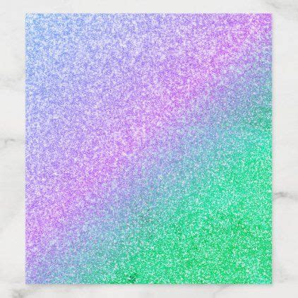 Modern purple pink gold ombre bright green glitter envelope liner ...