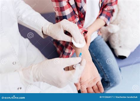 Top View of the Inoculation Process Stock Image - Image of gloves ...