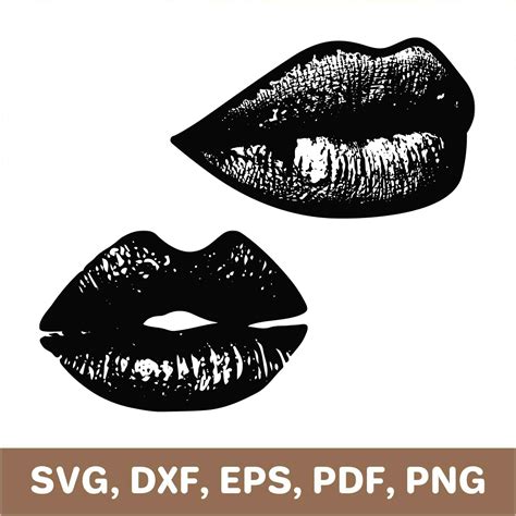 Lips svg, lips dxf, lips png, lips silhouette, lips template | Inspire ...