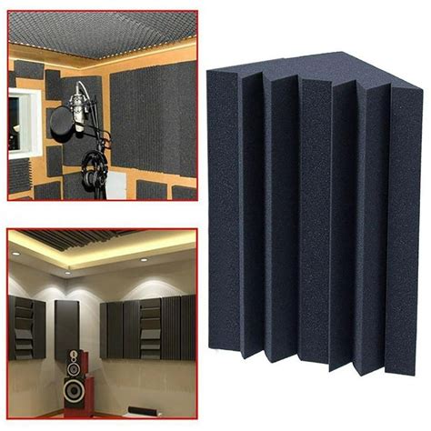 Besufy Soundproofing Foam Acoustic Bass Trap Corner Absorbers for Meeting Studio Room - Walmart ...