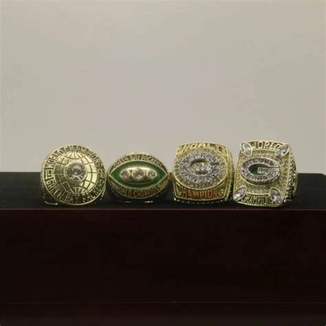 4 NFL Green Bay Packers Super Bowl Rings Set – Championship Rings Store