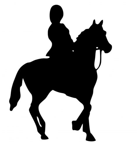 Horse Rider Silhouette Clipart Free Stock Photo - Public Domain Pictures