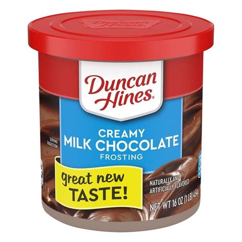 Duncan Hines Frosting, Milk Chocolate, Creamy (16 oz) from H-E-B ...