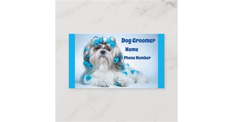 Dog Groomer Business Card | Zazzle