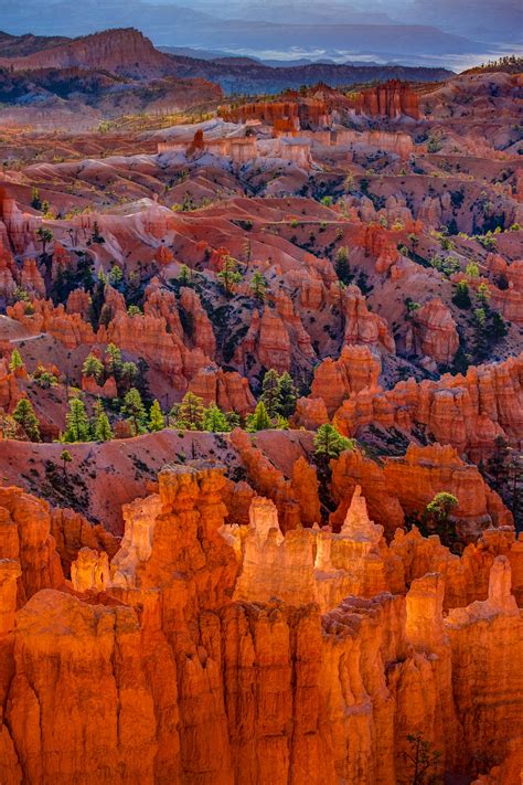 Photographs of Colorful Formations of Bryce Canyon National Park in Utah