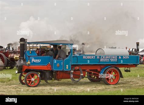 vintage steam truck at a traction engine show in lincolnshire Stock ...