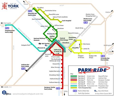 Park & Ride maps – iTravel York