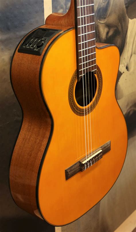 Takamine GC1CENAT Classical Cutaway Acoustic-Electric Guitar - Natural ...