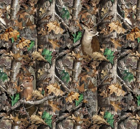 Realtree Camo Deer Camouflage Hunting Fleece Fabric Print by the Yard a1427s