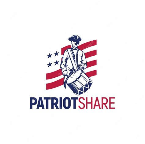 Premium Vector | Patriot logo inspiration flag america vector