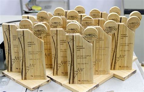 World Bamboo Day trophy design 2012 | Trophy design, Plaque design ...