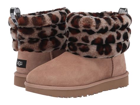 UGG Suede Fluff Mini Quilted in Leopard (Brown) - Save 1% - Lyst