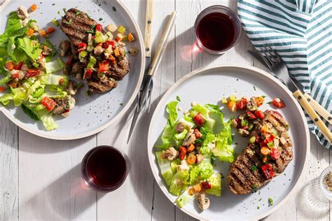 Seared Steaks with Mushroom “Scungilli” Salad | Sunbasket