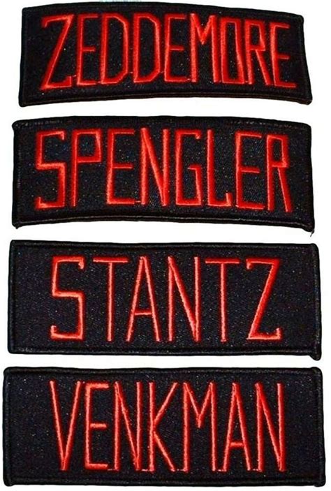 Ghostbusters Name Tags Set of 4 Embroidered Patches | Etsy