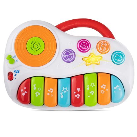 KiddoLab Toddler Piano Learning Toy DJ Mixer. Colorful Kids Musical ...