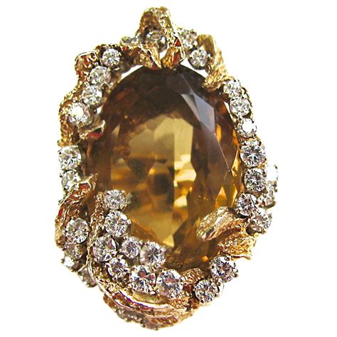 Massive Golden Beryl Cocktail Ring - Kimberly Klosterman Jewelry