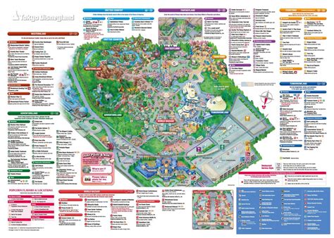 Tokyo Disneyland map - Disney Tokyo map (Kantō - Japan)