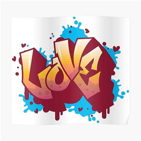 "Love graffiti | love symbol graffiti | graffiti art" Poster for Sale ...