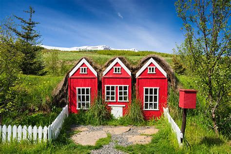 Red elf houses in Iceland for the Icelandic hidden people Photograph by Matthias Hauser - Fine ...