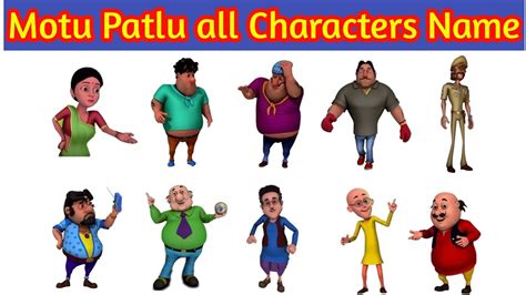 Motu Patlu All Characters Name|Hindi & English with imege|# ...