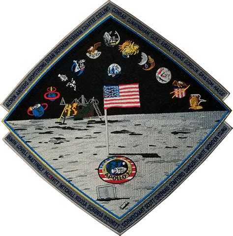 Shop Apollo Commemorative 12" Mission Back Patch Online from The Space Store