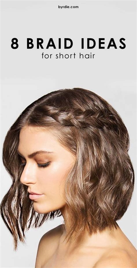 Easy braided hairstyles for short hair - Style and Beauty