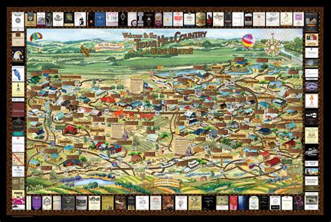 Texas Hill Country Wine Map – Authentic Texan