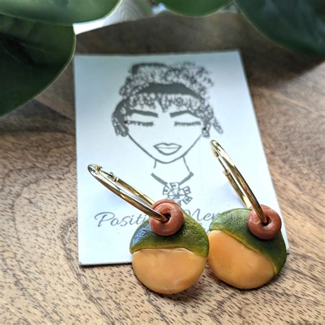 Quenepa Fruit Hoop Earrings - Positive Mensajes