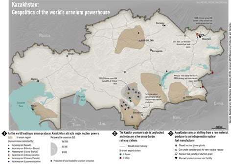 [Map] Kazakhstan: Geopolitics of the world’s uranium powerhouse – L ...