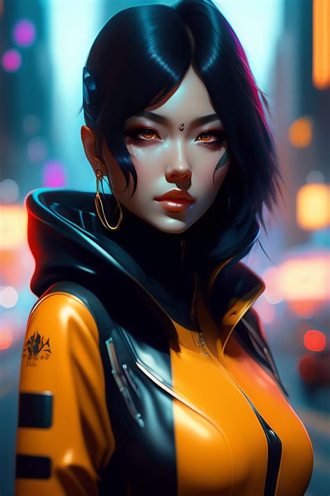 Lexica - Cyberpunk character masked by ilya Kuvshinov and greg rutkowski, digital art, realistic ...