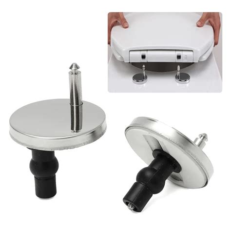 2Pcs Stainless Steel Toilet Hinges Top Fix Toilet Seat Hinge Fittings ...