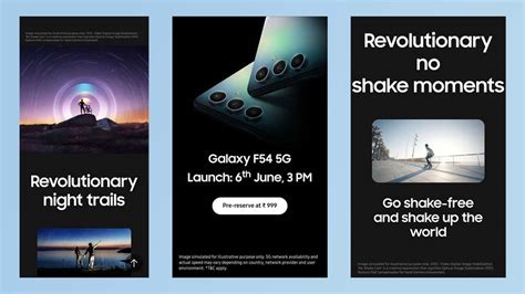 Samsung Galaxy F54 with flagship camera, Nightography launching on June ...